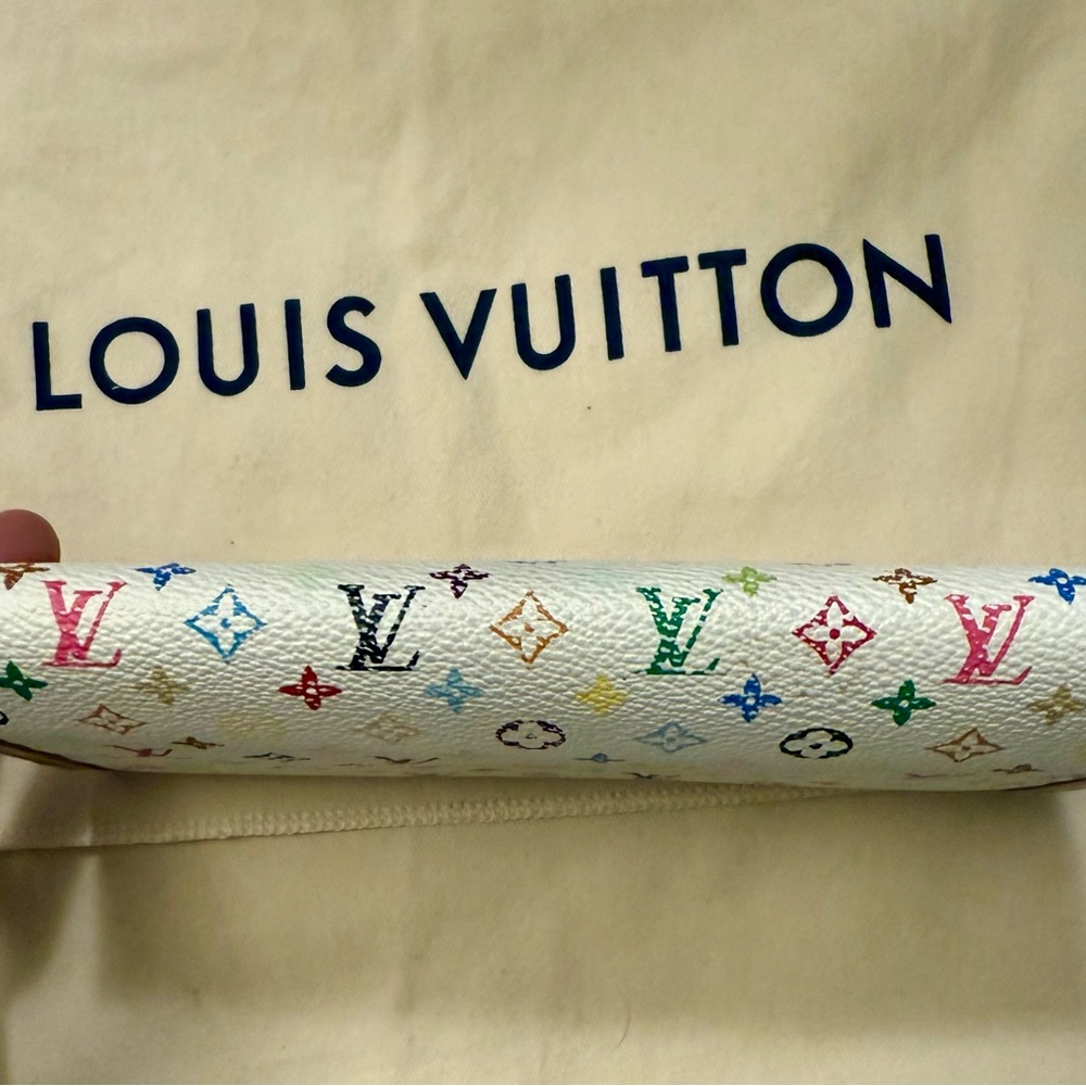 AUTHENTIC LOUIS VUITTON MULTICOLOR MONOGRAM INTERNATIONAL WALLET - Picture 5 of 16